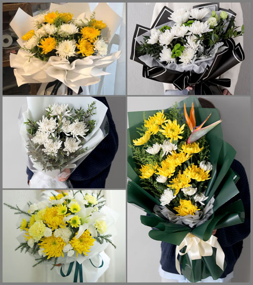 河南南阳社旗县潘河街道双庄村白事花束代送